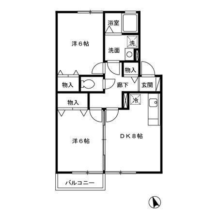 エクレール・ティー　Ａ棟の間取り