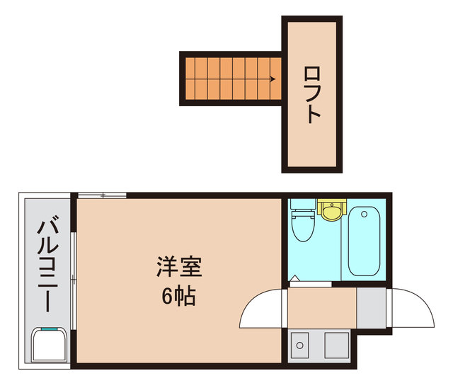 【松戸市横須賀のアパートの間取り】