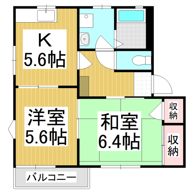 フレグランスリッチＥの間取り