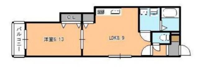 福岡市西区今宿駅前のアパートの間取り