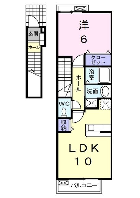 アヴィタシオン　Ｋ－II　Ｂの間取り