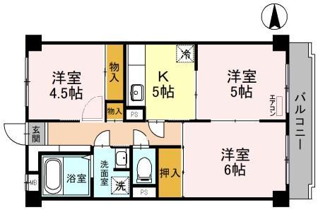 【ハーヴェスト高州の間取り】