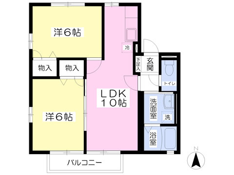 カンパーニュ穂波壱番館の間取り