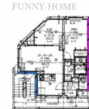 【目黒区碑文谷のマンションの間取り】