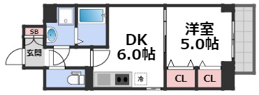 リアライズ鶴橋東IIの間取り