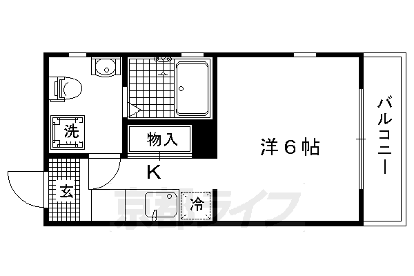 京都市上京区大上之町のマンションの間取り