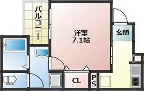 姫路市飾磨区恵美酒のアパートの間取り