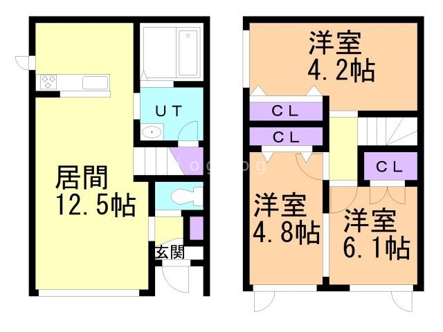 シェーンフラット富丘の間取り