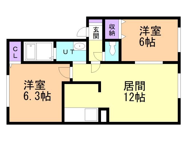 グレイス中道の間取り