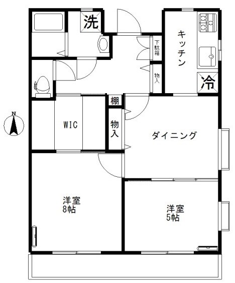 岡本アパートの間取り