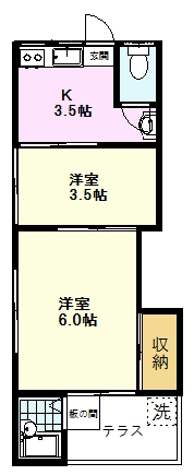 まるたけ荘の間取り