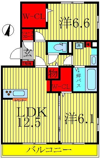 アネシスＩＩの間取り