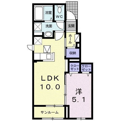 ニシキレーベンIIの間取り