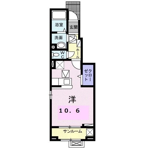 ブライト　スクエアIの間取り