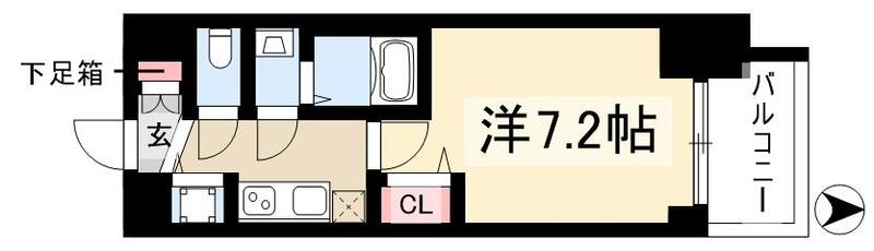 プレサンス丸の内雅殿の間取り