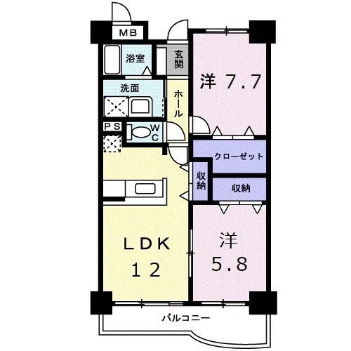 サニーパレスの間取り