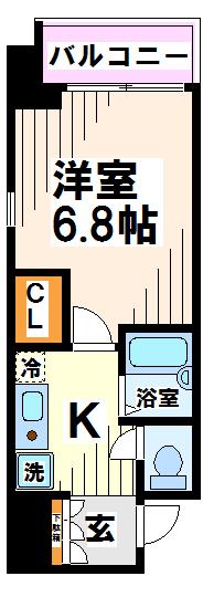 府中市宮西町のマンションの間取り