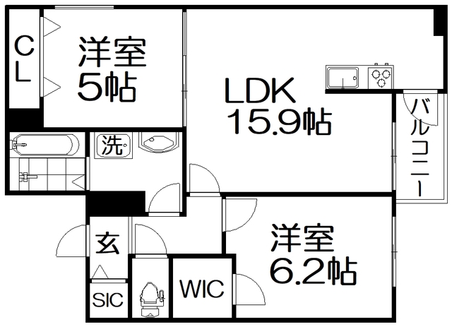 シエーナ枚方岡南の間取り