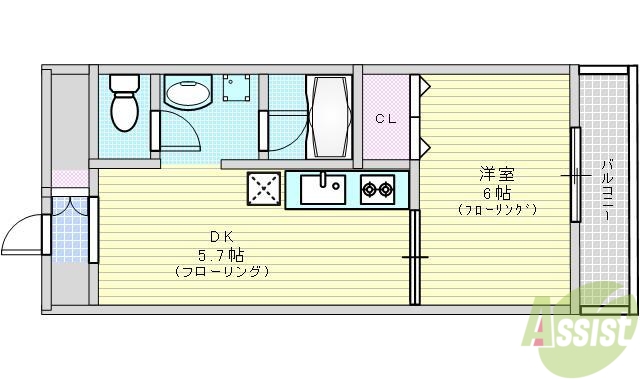 第8関根マンションの間取り