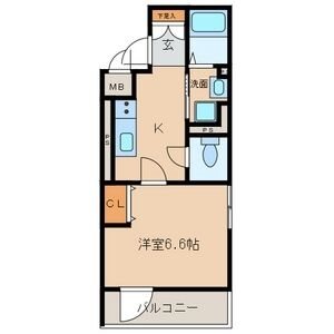 名古屋市熱田区三番町のマンションの間取り