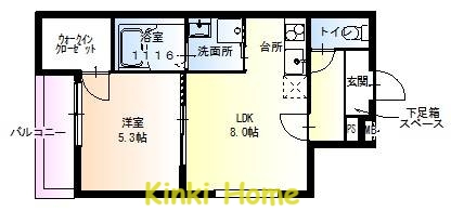 フジパレス和歌山黒田III番館の間取り