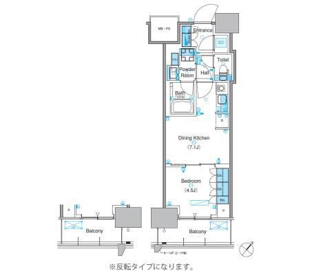 パークアクシス豊洲キャナルの間取り