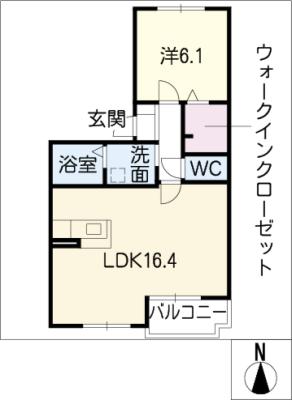 プリムヴェール北山台の間取り