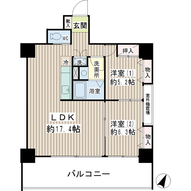 グッドビュー川崎の間取り