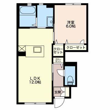 見附市葛巻のアパートの間取り