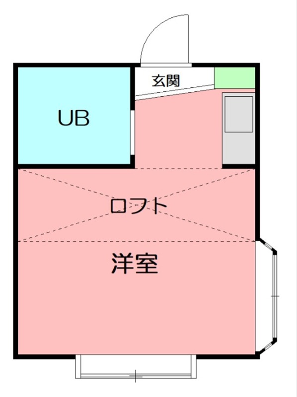 座間市東原のアパートの間取り