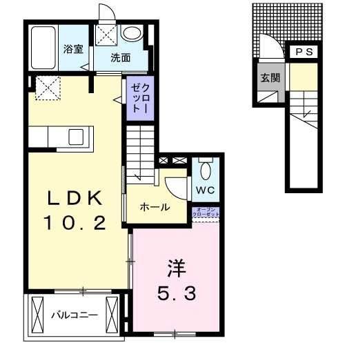 コミュニティー ステージの間取り