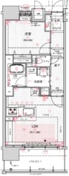 【八尾市桜ヶ丘のマンションの間取り】