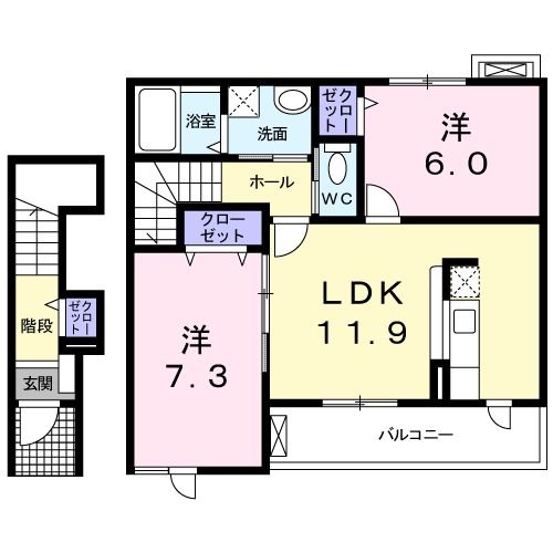 プティ　ボヌールの間取り