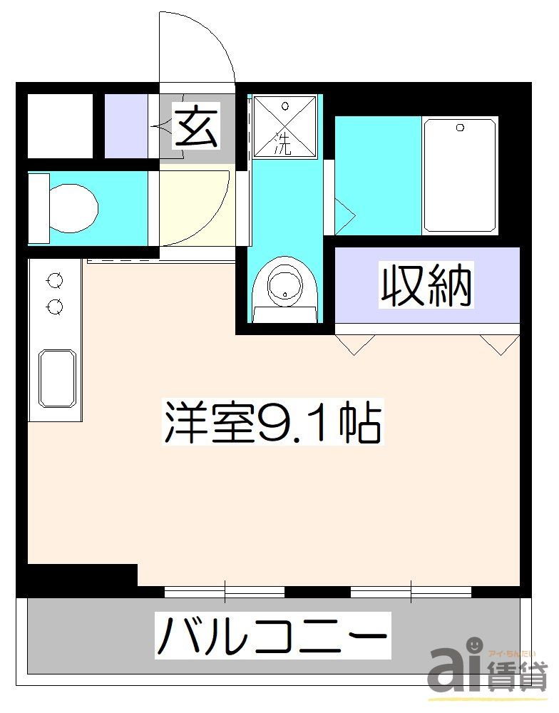 東大和市南街のマンションの間取り