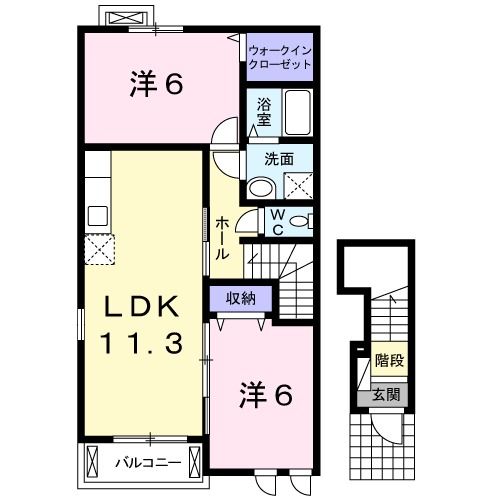 コンフォート春日Iの間取り