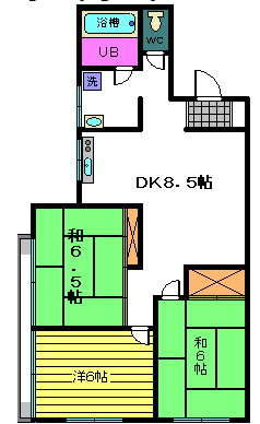 浦安市堀江のマンションの間取り