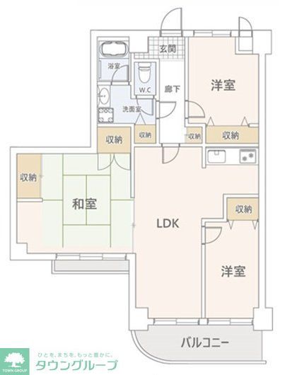 葛飾区南水元のマンションの間取り