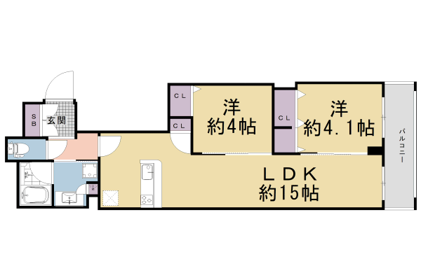 【ソルプレサンス京都ＳＴＡＴＩＯＮ　ＲＥＳＩＤＥＮＣＥの間取り】