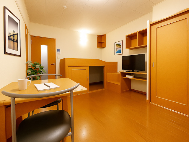 居室・リビング　CGで家具等を配置したもので家具等は含まれません