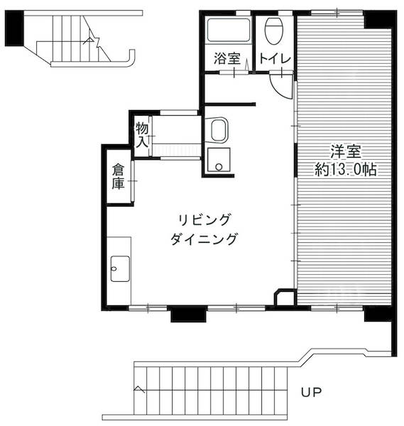 ビレッジハウス美原1号棟の間取り