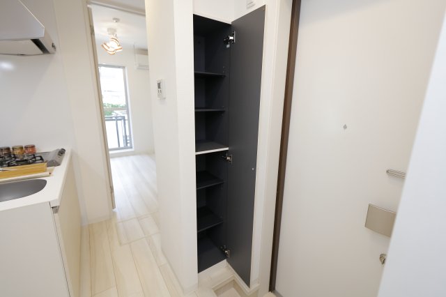 玄関　収納量の多いシューズボックス