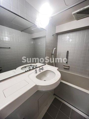 洗面設備　脱衣スペースもあります