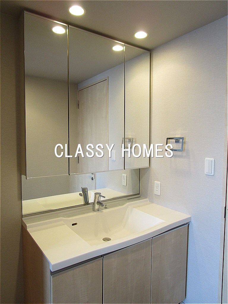 洗面設備　2010年竣工ベルファース芝浦タワー：独立洗面台