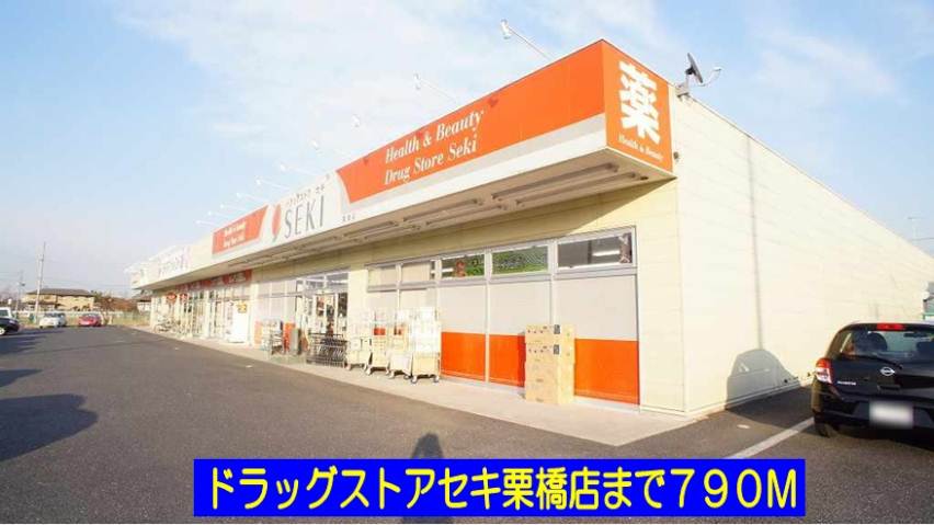 ドラックストア　ドラッグストアセキ栗橋店（ドラッグストア）まで790m