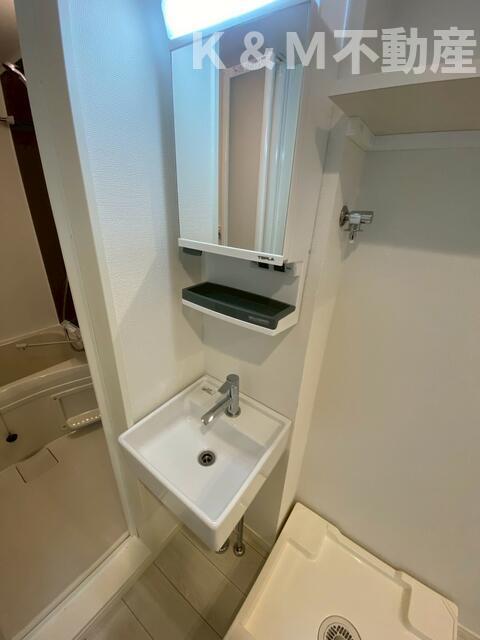 洗面設備　広い洗面スペース