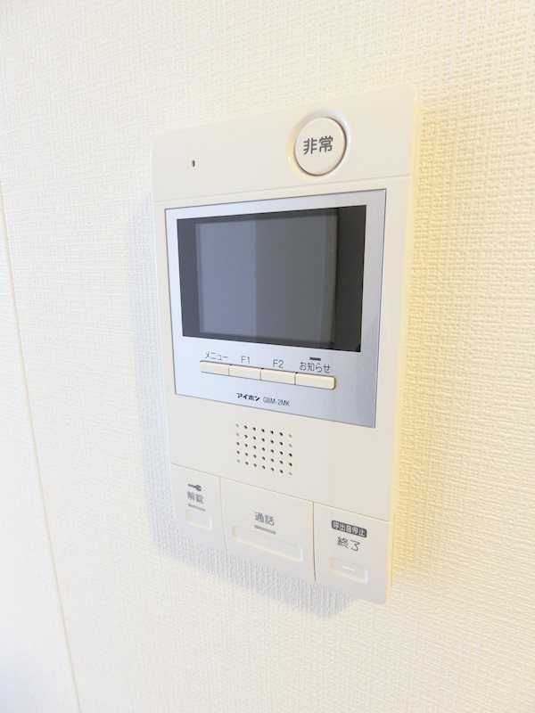 セキュリティ　モニター付きインターホンで