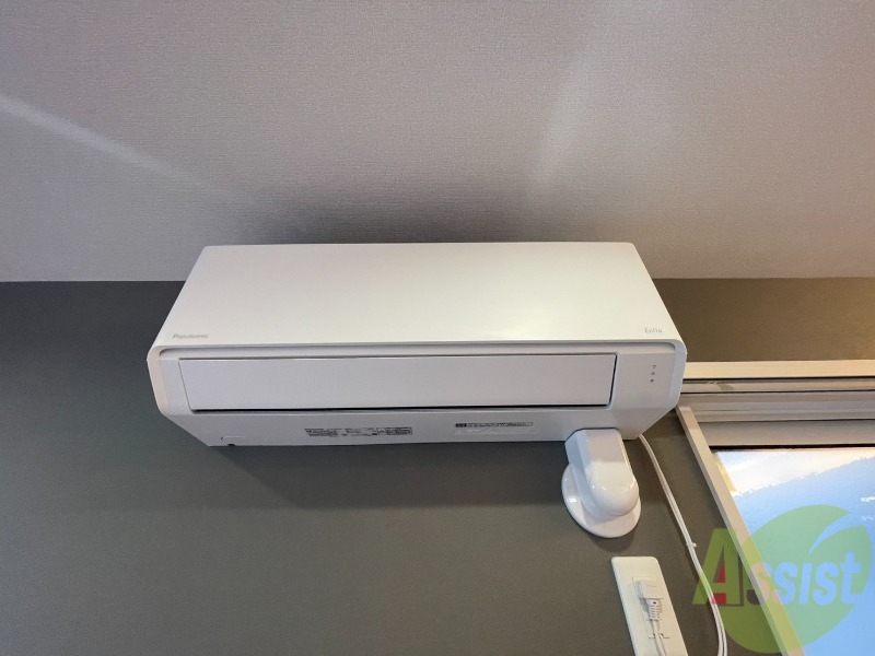 その他設備　エアコンが付いて入居のその日から快適ですね