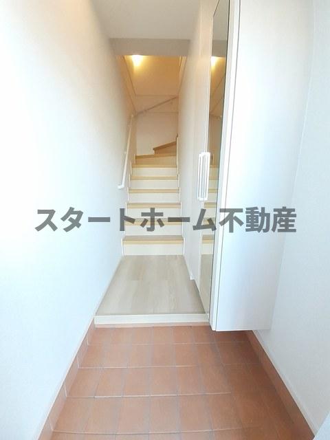 玄関　収納もある玄関です