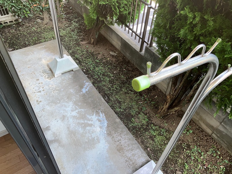バルコニー　1階はテラス