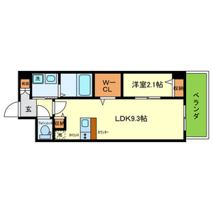 ONLYONE伊丹千僧の間取り写真